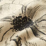 Sisustuskangas Puolipanama Piirretyt kukat – anemone/musta,  thumbnail number 2