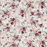Musliini-/kaksikerroksinen kangas akvarelliruusut Digitaalipainatus – valkoinen,  thumbnail number 1