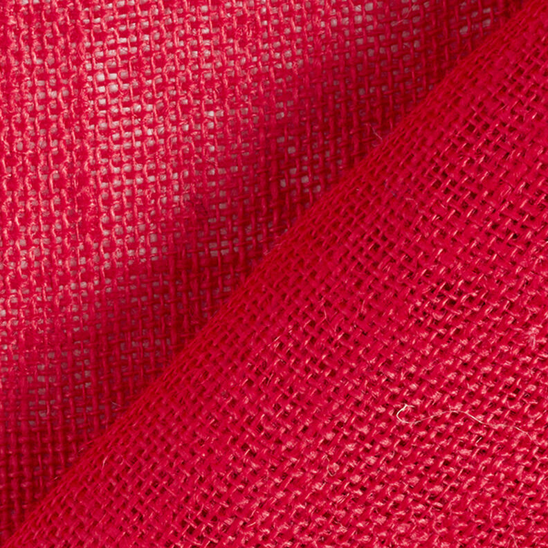 Sisustuskangas Juutti Yksivärinen 150 cm – punainen,  image number 4