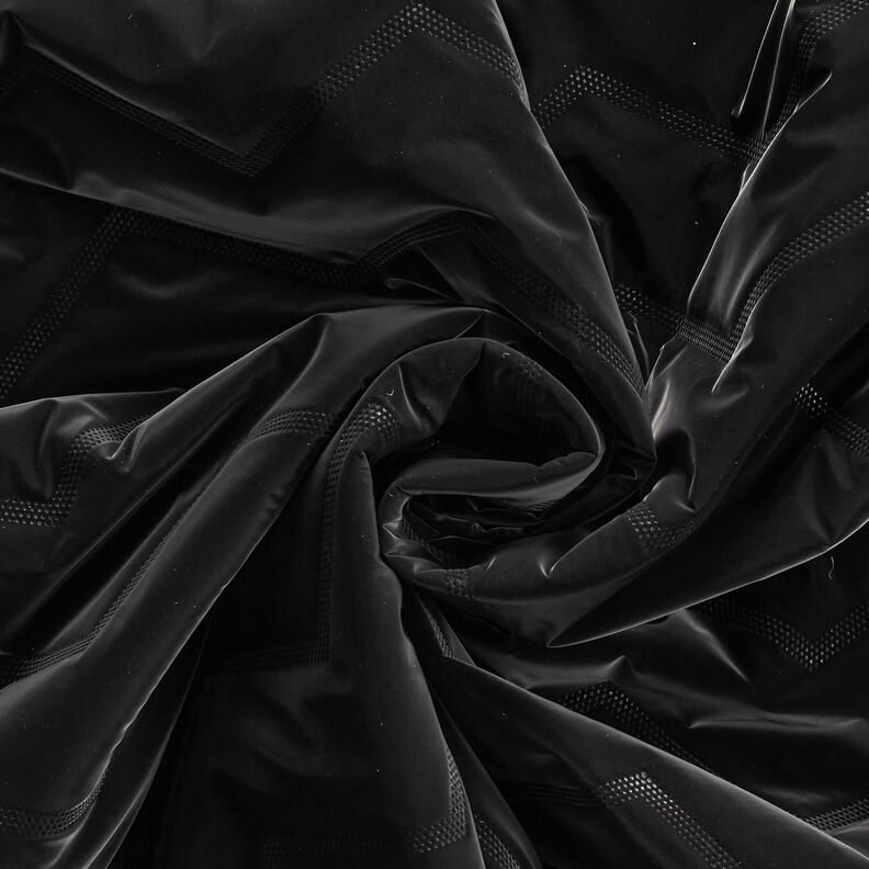 Tikkikangas Peachskin Chevron | Katia Fabrics – musta,  image number 4