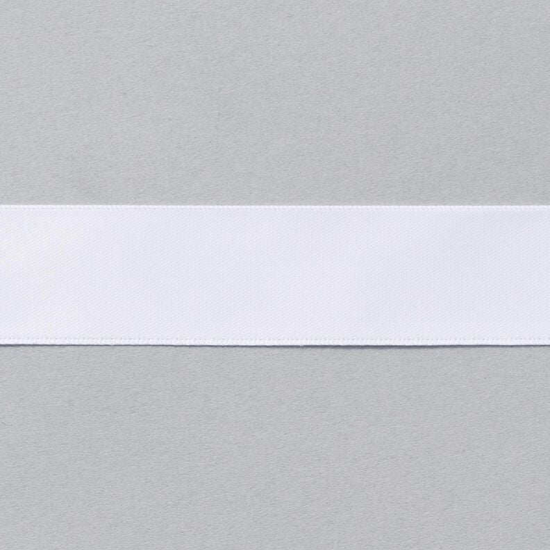 Satiininauha [25 mm] – valkoinen,  image number 1