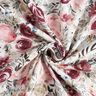 Musliini-/kaksikerroksinen kangas akvarelliruusut Digitaalipainatus – valkoinen,  thumbnail number 4