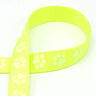Heijastava kudottu nauha Koiran hihna Tassut [20 mm] – keltainen neon,  thumbnail number 1