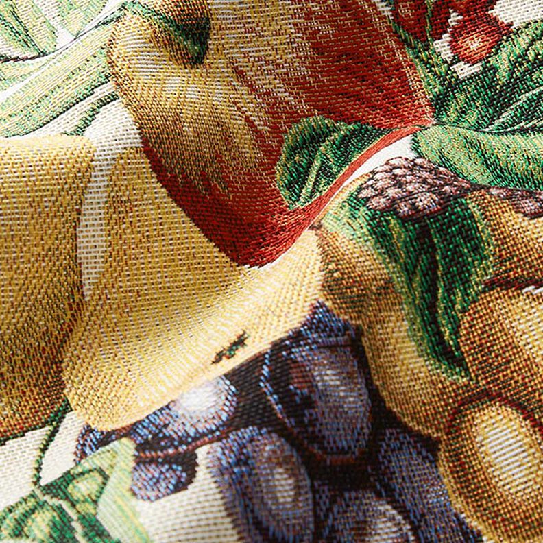 Koristepaneeli Gobeliini Värikkäät hedelmät – vaalea beige/karmiininpunainen,  image number 2