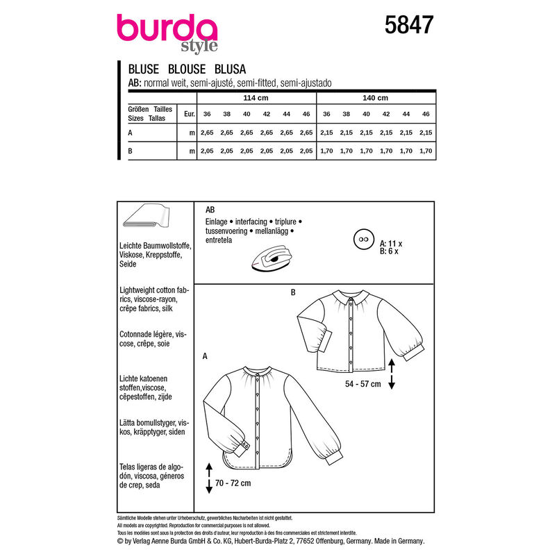 Pusero | Burda 5847 | 36-46,  image number 9