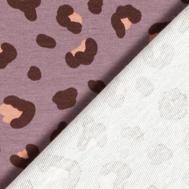 French Terry Leopardikuvio &ndash; lila,  image number 4