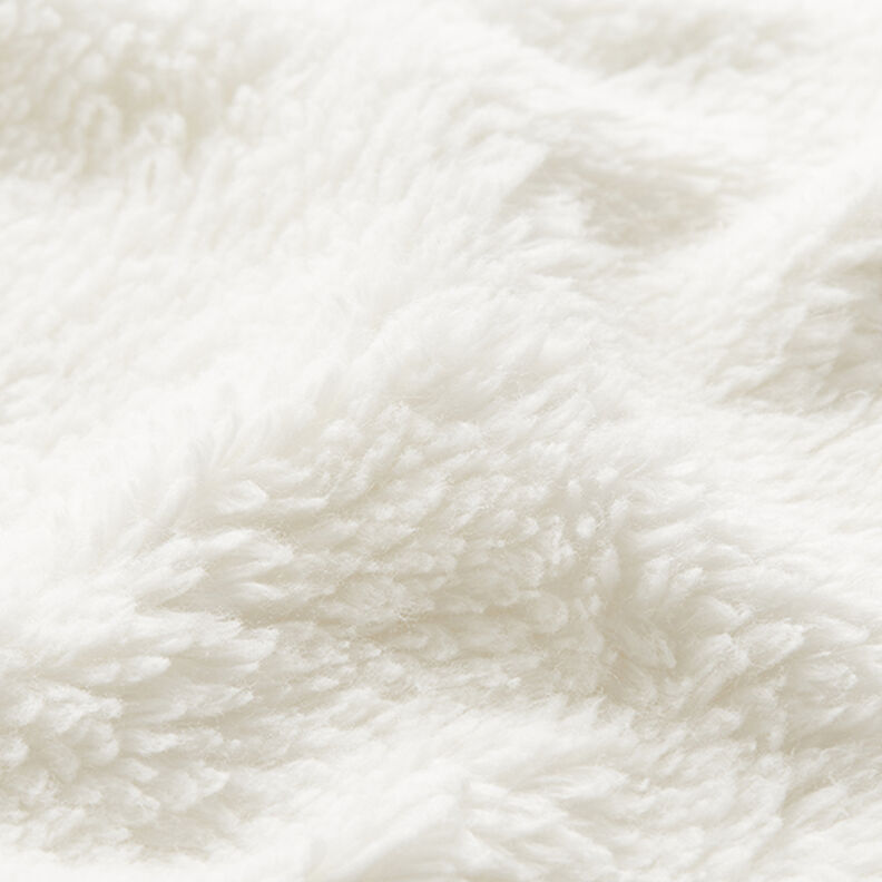 Puuvillainen sherpa Yksivärinen – villanvalkoinen,  image number 2