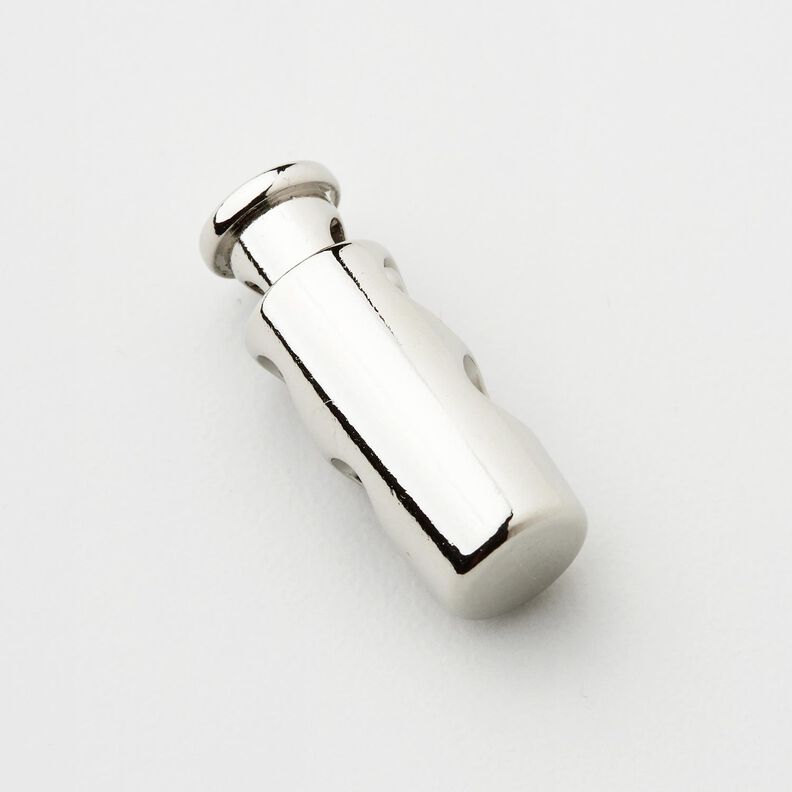 Ny&ouml;ristoppari metall [L&auml;pimeno: 3 mm] &ndash; hopea metallic,  image number 2