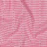 Puuvillakangas Jacquard ruudut ja sydämet – pink/valkoinen,  thumbnail number 2