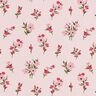 Puuvillakangas Kretonki Kukkaset mini – ruusunpunainen/voimakas vaaleanpunainen,  thumbnail number 1