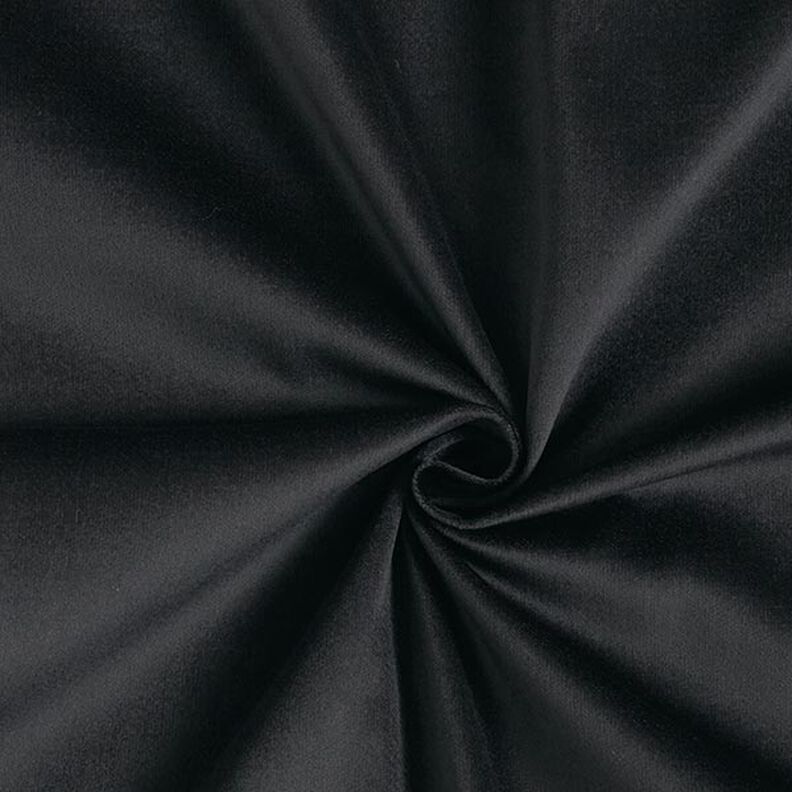 Stretchsametti Kapeavakosametti Yksivärinen – musta,  image number 1