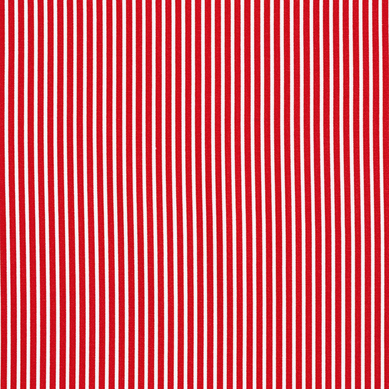 Puuvillapopliini Raidat – punainen/valkoinen,  image number 1