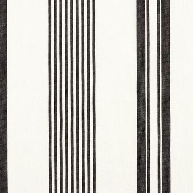Ulkokankaat Canvas Hieno raitasekoitus – musta/valkoinen,  image number 1