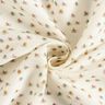 Kiiltävä puuvillakangas Kukkaset – villanvalkoinen,  thumbnail number 3