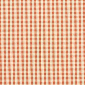 Seersucker Puuvilla Kudottu ruutu &ndash; terrakotta/vaalea beige, 