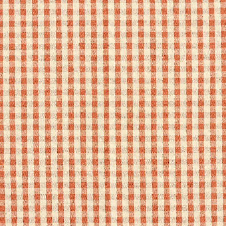 Seersucker Puuvilla Kudottu ruutu – terrakotta/vaalea beige,  image number 1