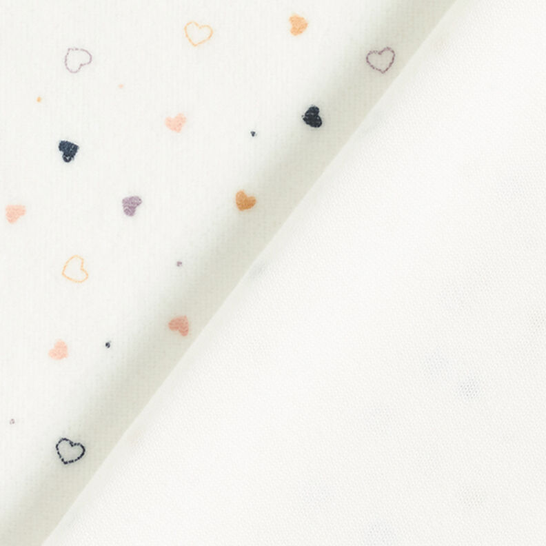 Nicki-kangas Pienet sydämet – valkoinen,  image number 4