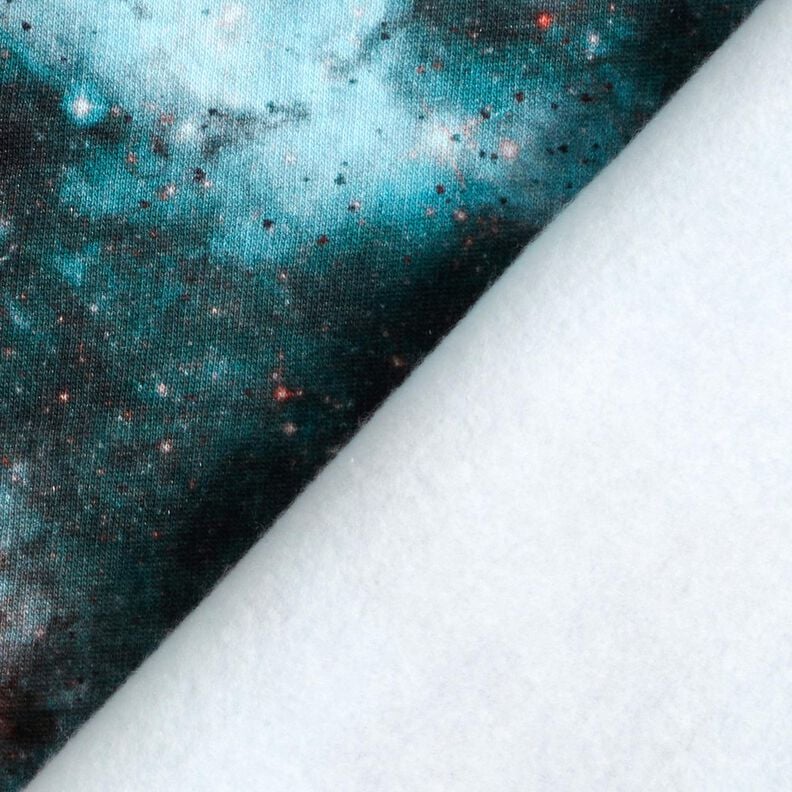 Collegekangas harjattu Universumi Digitaalipainatus – jäänsininen/musta,  image number 4