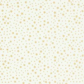 Puuvillakangas Kretonki jouluinen tähtitaivas pieni – valkoinen, 