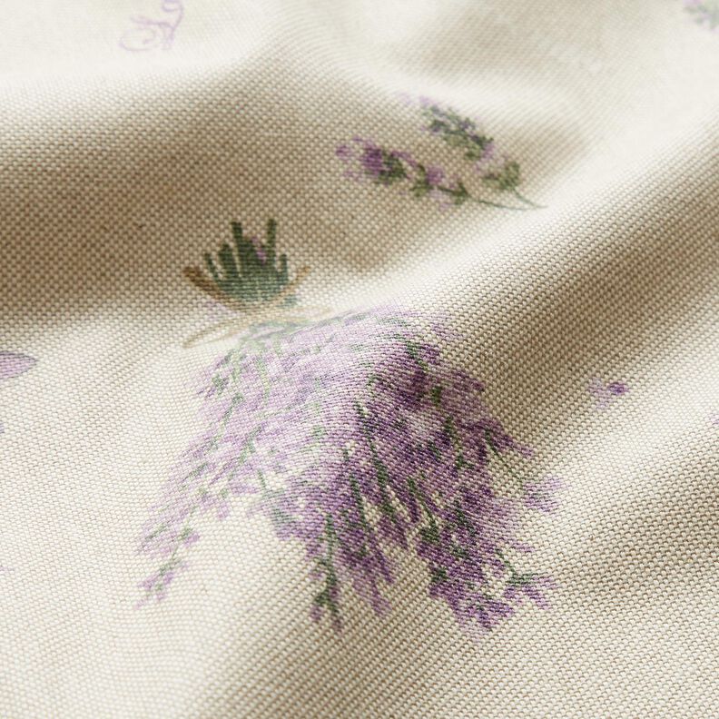 Pinnoitettu puuvilla Laventelikimppu – luonnonvärinen/laventeli,  image number 3
