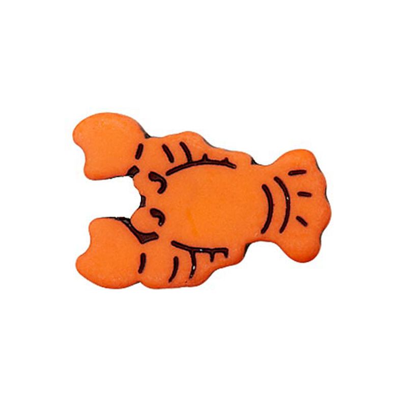 Kannallinen polyesterinappi Hummeri  - oranssi,  image number 1