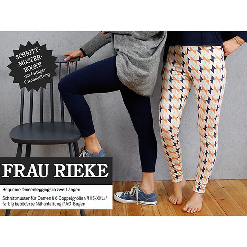 FRAU RIEKE – mukavat naisten leggingsit, Studio Schnittreif  | XS -  XXL,  image number 1