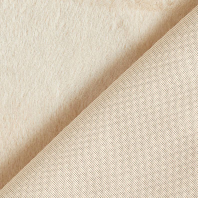 korkealaatuinen yksivärinen tekoturkis – cashew,  image number 3