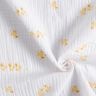 Musliini-/kaksikerroksinen kangas Sievät ankanpoikaset – valkoinen/kulta,  thumbnail number 3