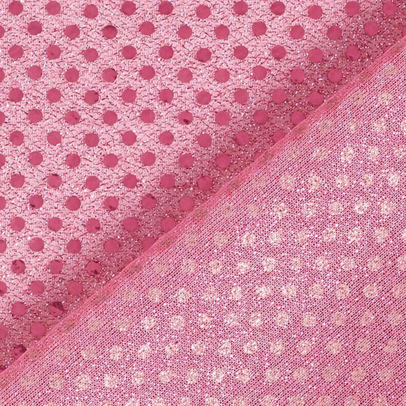 Paljettikangas Pienet pilkut – roosa,  image number 5