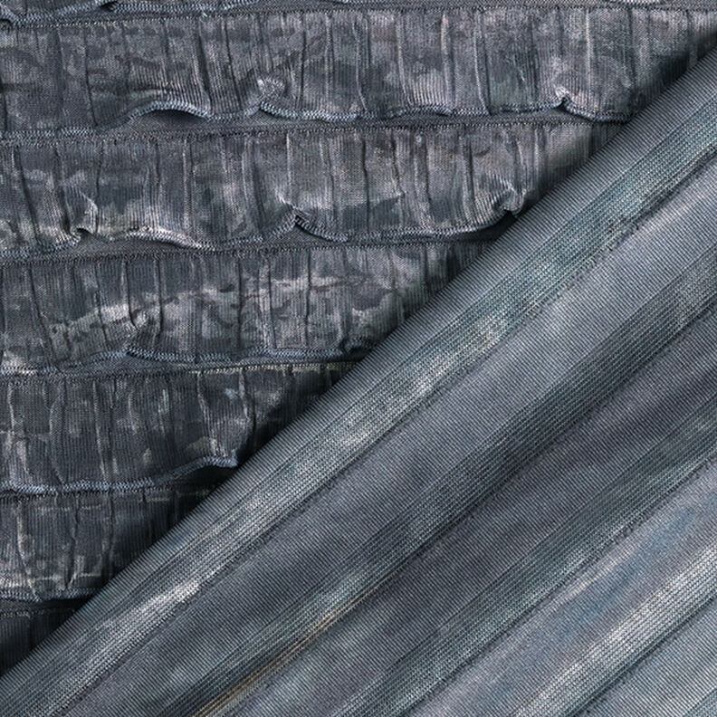 Röyhelö Jersey Batiikki Poikittaisraidat – vaaleanharmaa,  image number 4