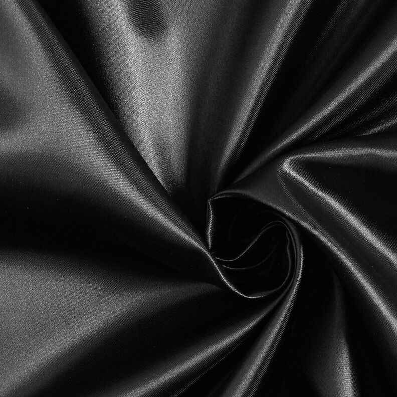 Polyestersatiini &ndash; musta,  image number 1