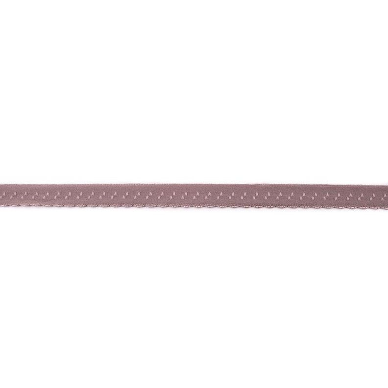 Joustava kanttausnauha Pitsi [12 mm] – tumma ruskeanharmaa,  image number 1