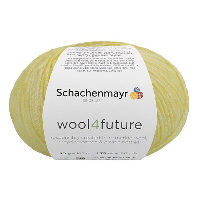 Wool4future, 50g (0020) | Schachenmayr – vaaleankeltainen,  image number 2