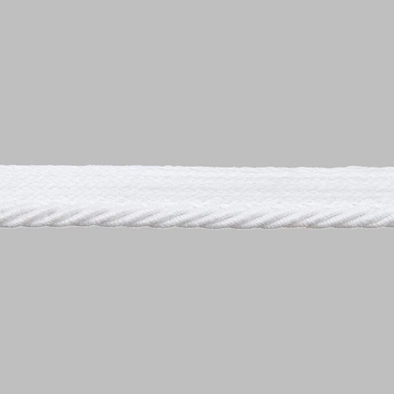 Nyörireunusnauha [9 mm] - valkoinen,  image number 1