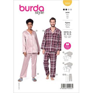 Pyjama UNISEX | Burda 5956 | M, L, XL, 