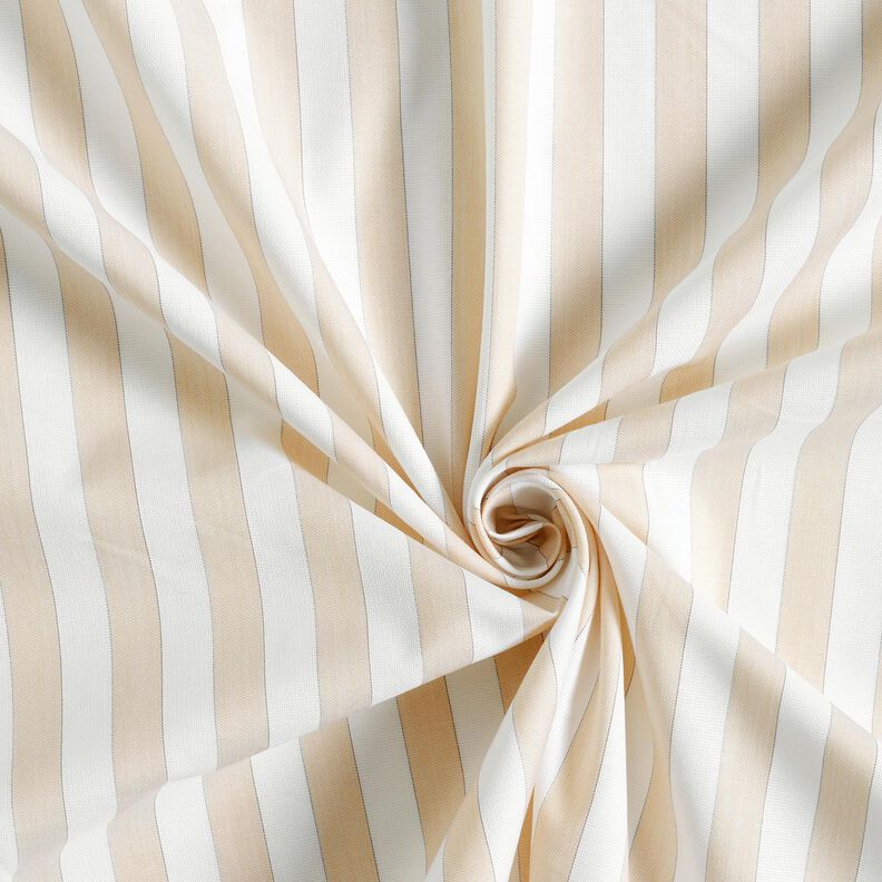 Puuvillakangas Raidat – valkoinen/cashew,  image number 3