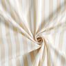 Puuvillakangas Raidat – valkoinen/cashew,  thumbnail number 3