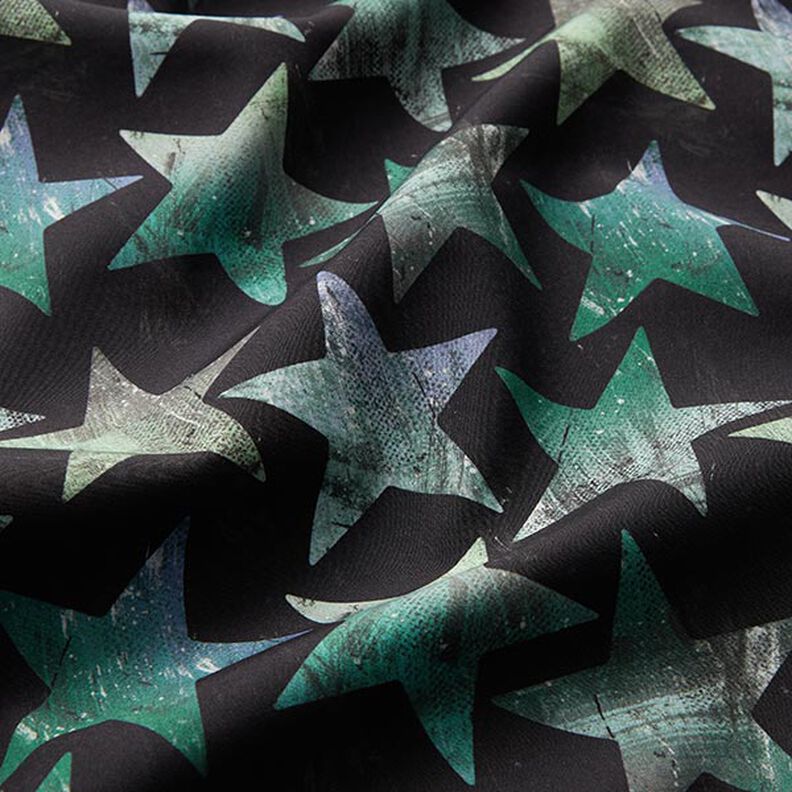 Softshell Tähdet – musta/vihreä,  image number 2