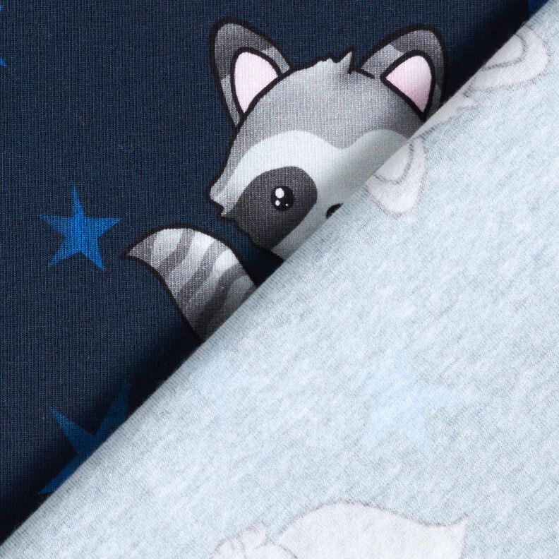 Puuvillajersey Pesukarhu ja tähdet | Glitzerpüppi – yönsininen/hopea,  image number 4