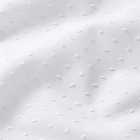 Puuvillabatisti Dobby – valkoinen, 