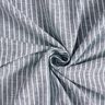 Pellava-puuvilla-sekoite Leveät raidat – yönsininen/valkoinen,  thumbnail number 3