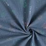 Musliini-/kaksikerroksinen kangas Yksisarviset Foliopainatus – siniharmaa,  thumbnail number 4