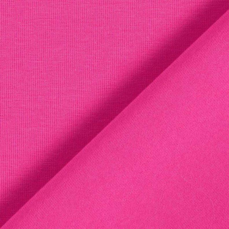 Puuvillajersey Medium Yksivärinen – voimakas vaaleanpunainen,  image number 5