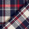 Puuvillaflanelli Ruutu &ndash; sinimusta/karmiininpunainen,  thumbnail number 4