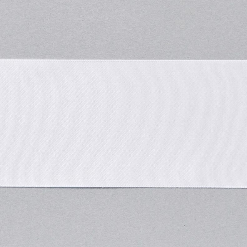 Satiininauha [50 mm] – valkoinen,  image number 1