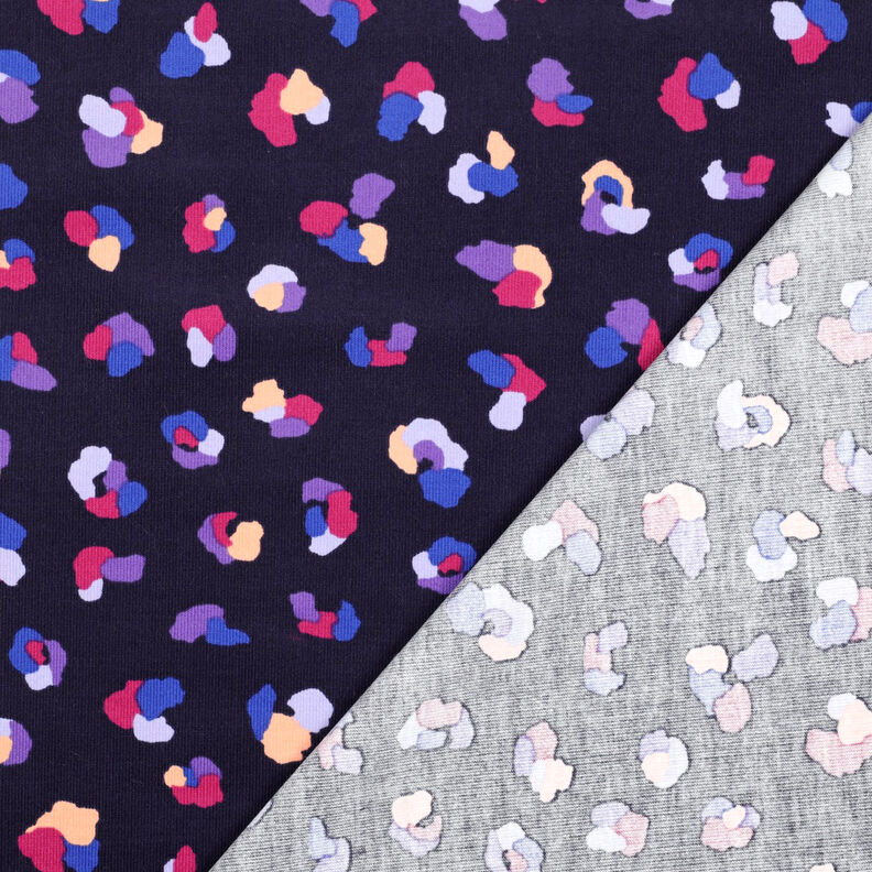 Vauvasametti värikkäät leopardipilkut | Poppy Fabrics – laivastonsininen,  image number 4