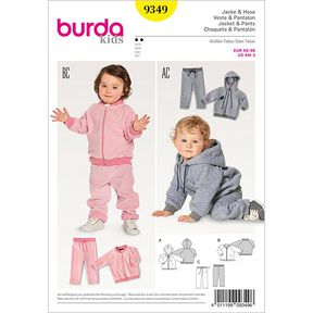 Vauvan takki | pusakka | housut, Burda 9349 | 68 - 98, 