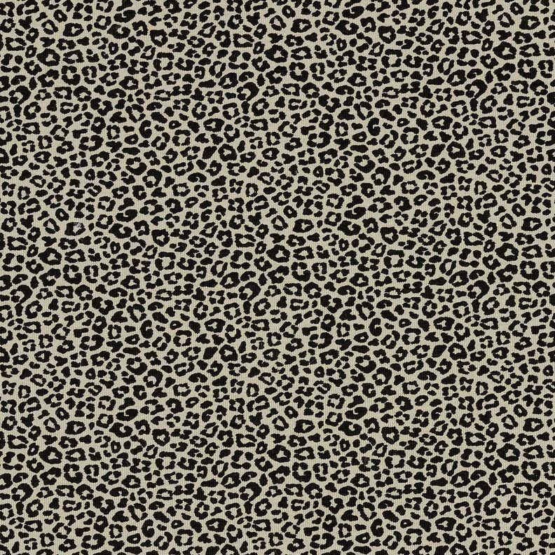 Puuvillajersey Mini Leopardipainatus – greige/musta,  image number 1