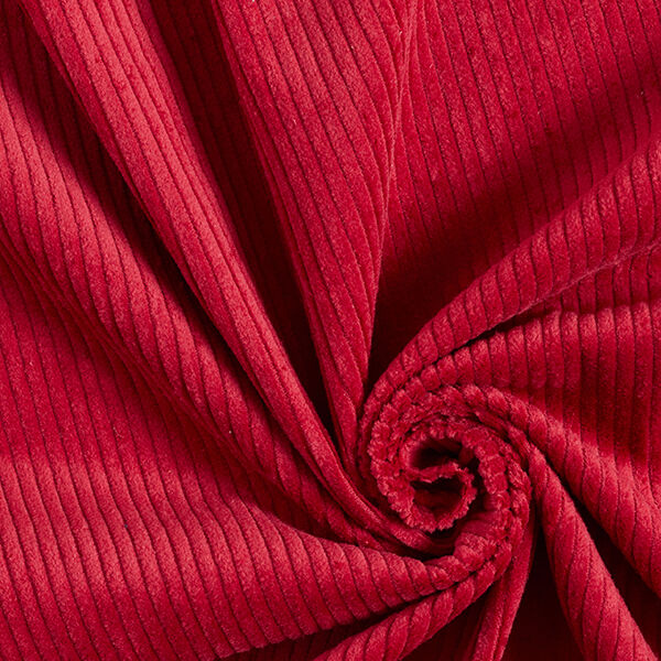 Leveä vakosametti esipesty Yksivärinen – karmiininpunainen,  image number 1