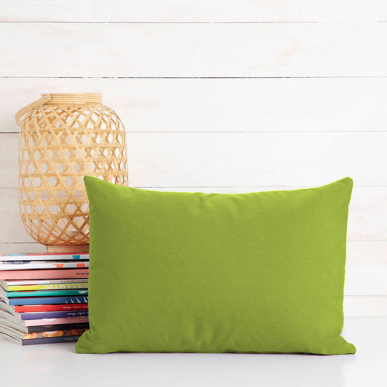 Puuvillakangas Kretonki Yksivärinen – omenanvihreä,  image number 9